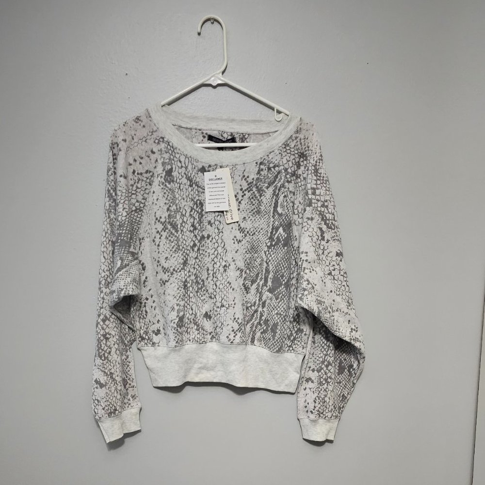 Ocean Drive Relaxed Fit Crew Snake Skin